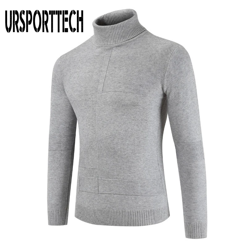 Мужская водолазка с высоким воротником двойным | одежда
