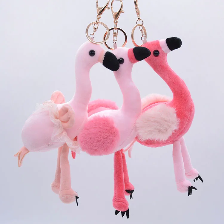 

pretty pink 10cm plush cute Flamingo soft baby soft doll Pendant bag bed decoration festival christmas birthday girrls gift