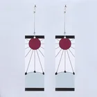 Demon Slayer Kimetsu No Yaiba аниме акриловые висячие серьги косплей ювелирные изделия аксессуары подарок для лучших друзей Новая мода