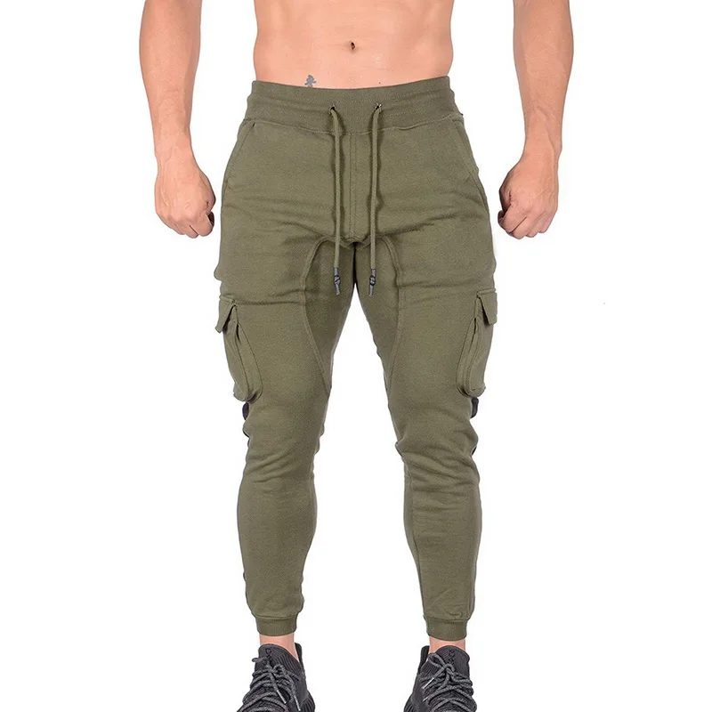 CYSINCOS новинка 2019 мужские много карманов облегающие эластичные на завязках талии