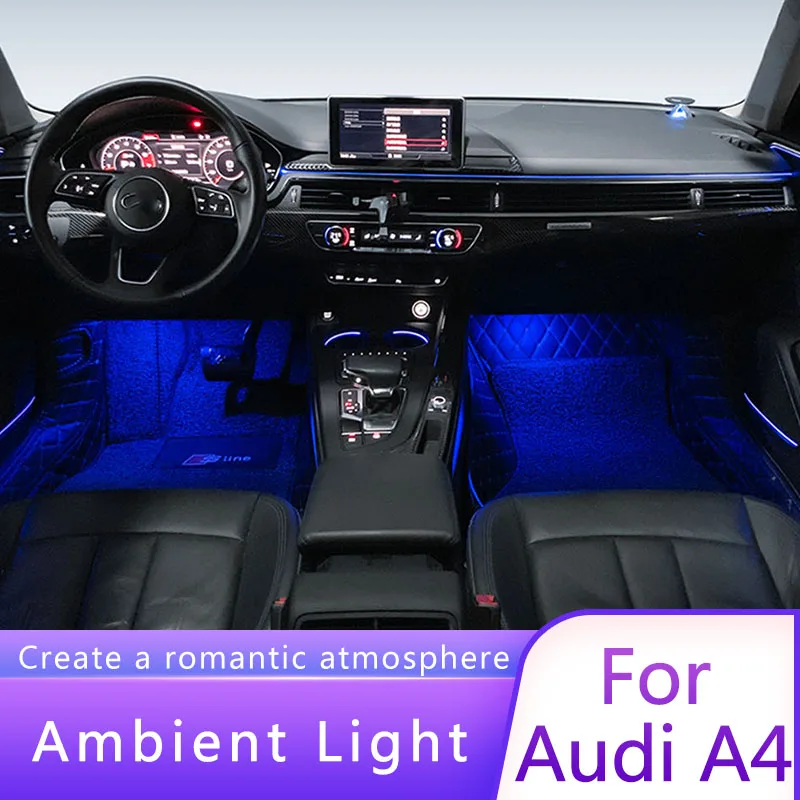 

Дверной центральный контроллер для Audi A4 B9 A5 S5 2017 ---- 32 цвета атмосферная лампа 16 ламп в комплекте
