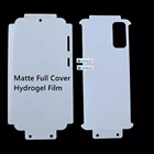 Передняя + задняя матовая Гидрогелевая пленка для Huawei P40 P30 P50 Mate 20 20X 30 40 RS Plus Pro, защитная нано-пленка для экрана из ТПУ