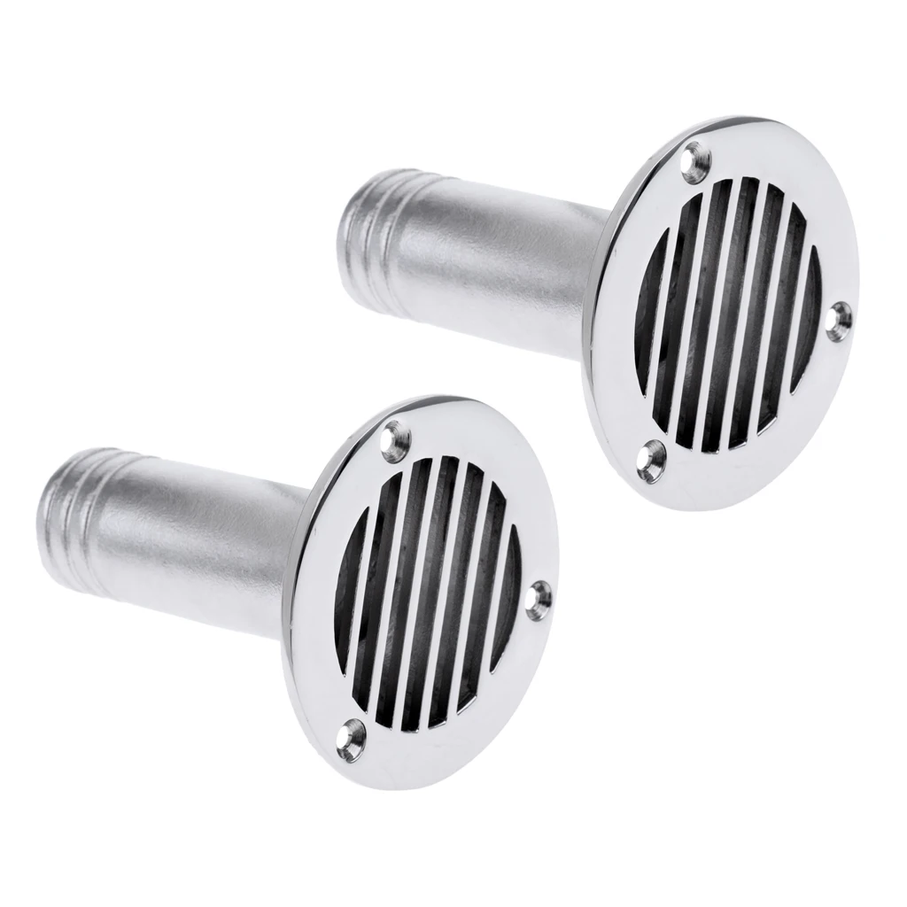 

2x Stainless Steel 1-1/4" Boat Deck Drain For Boat Yacht Marine Height 10cm