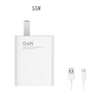 Прочная зарядная головка Xiaomi 335565 Вт GaN, устройство для быстрой зарядки с разъемом Type-C, мини-кабель для быстрой зарядки, безопасный адаптер питания