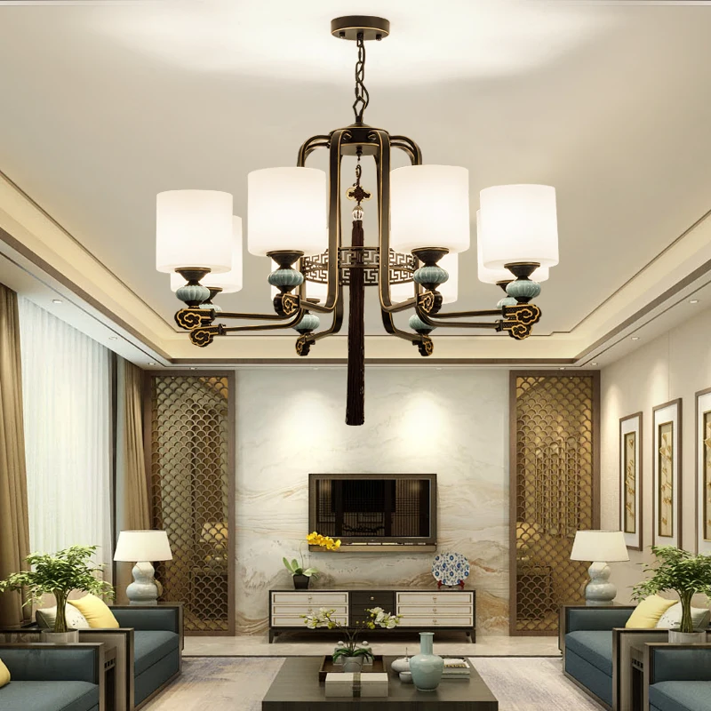 

Simple Modern Lamp in the Living Room Bedroom Dining Room Atmospheric Lamps Tea Room Zen Creative Retro Lighting