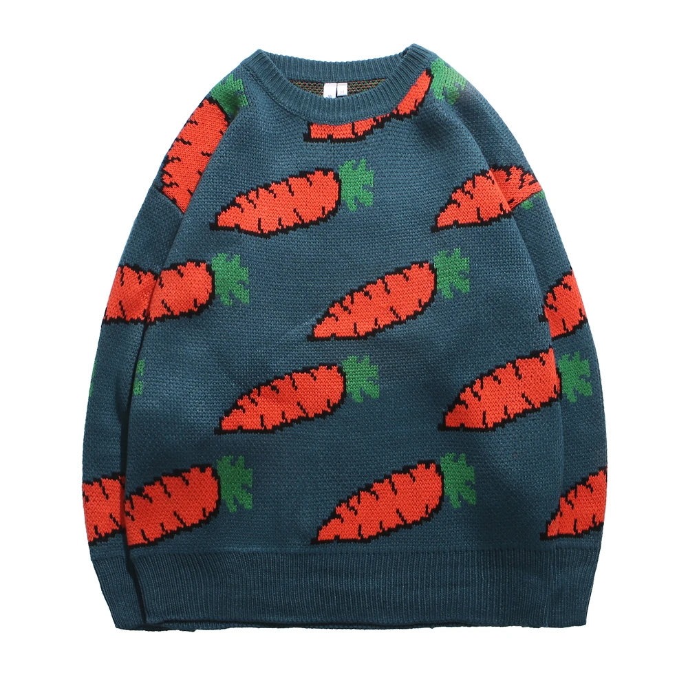 Повседневный трикотажный пуловер в стиле Харадзюку джемпер с круглым вырезом