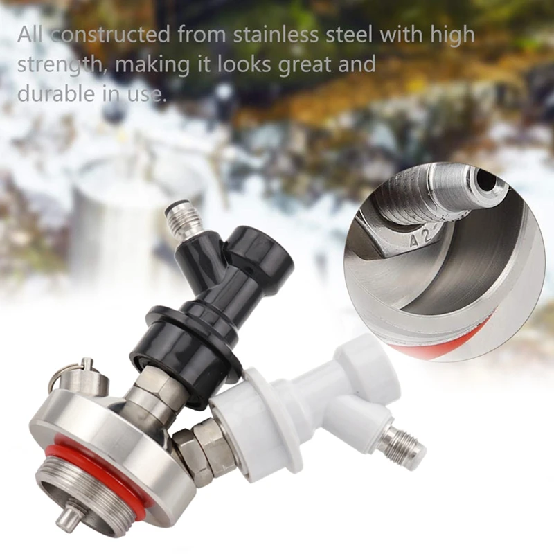 304 нержавеющая сталь мини-бочонок диспенсер копье с шариковым замком и 50 см шланг