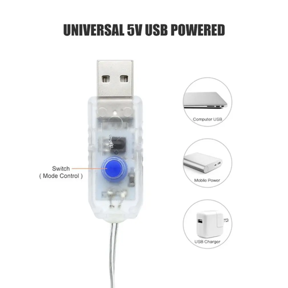

USB Remote Control Copper Wire Light String Durable Practical And Beautiful LED Christmas Decoration Copper Wire Light