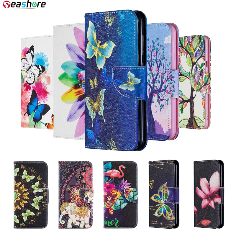 Чехол-книжка с рисунком для huawei Honor 9X Pro 20 Lite 10i 10 чехол-бумажник 8A 8S 8C 7A 7s 7C кожаный