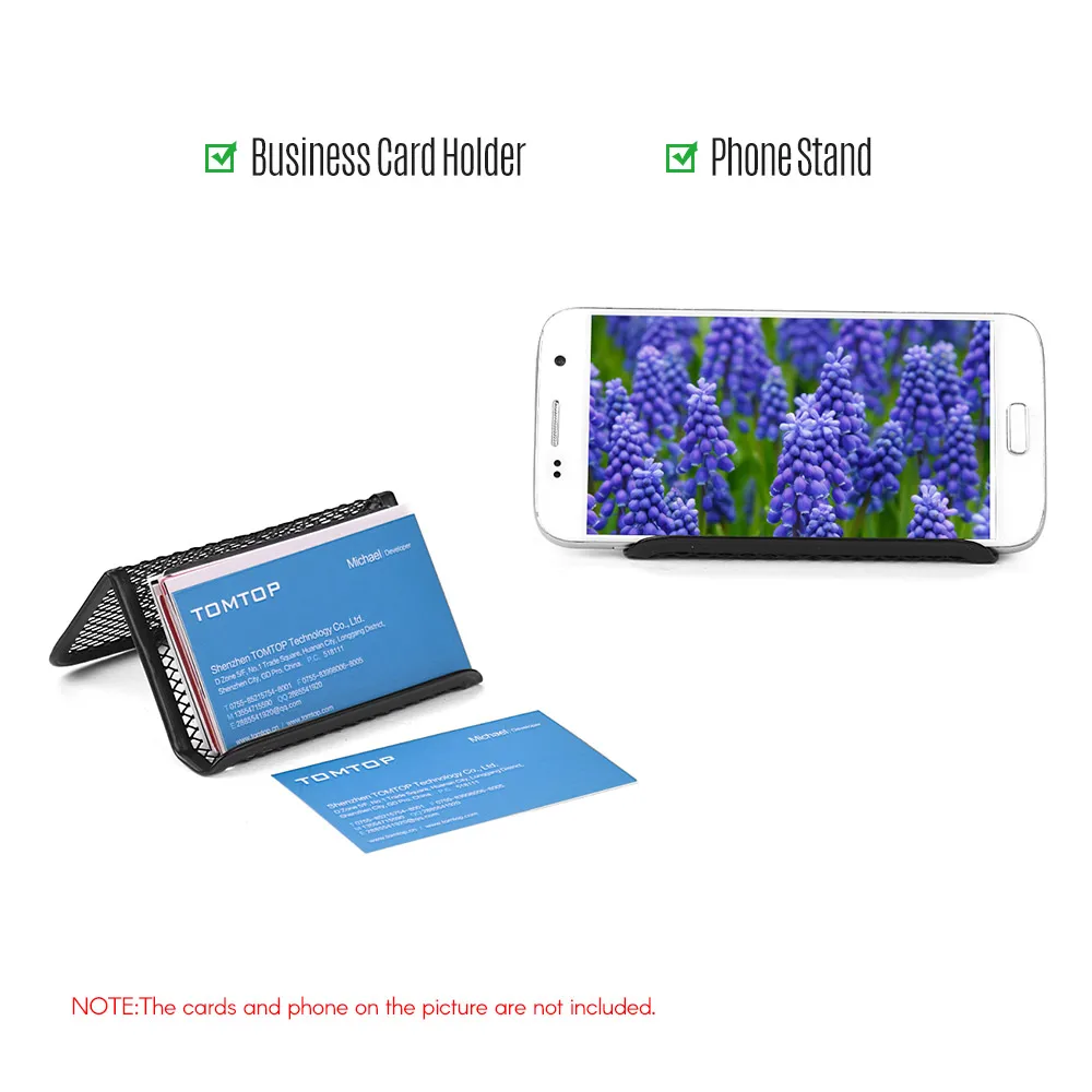 Бизнес металлическая сетка держатель для карт Дисплей Органайзер подставка