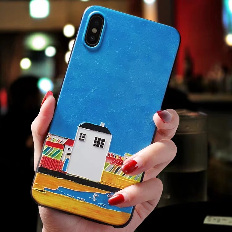 01B For iphone 11 Pro Max 7 8 7plus 8plus Case Cover For iphone X XS XR 7 8 6 s Plus Case For iphone xs max 5 5s se Case Black 3d - Цвет: 01B