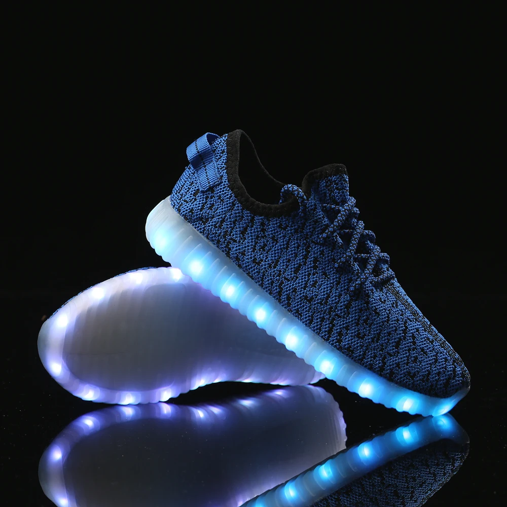 Светодиодный светильник для мужчин черный дистанционный USB светящийся обувь