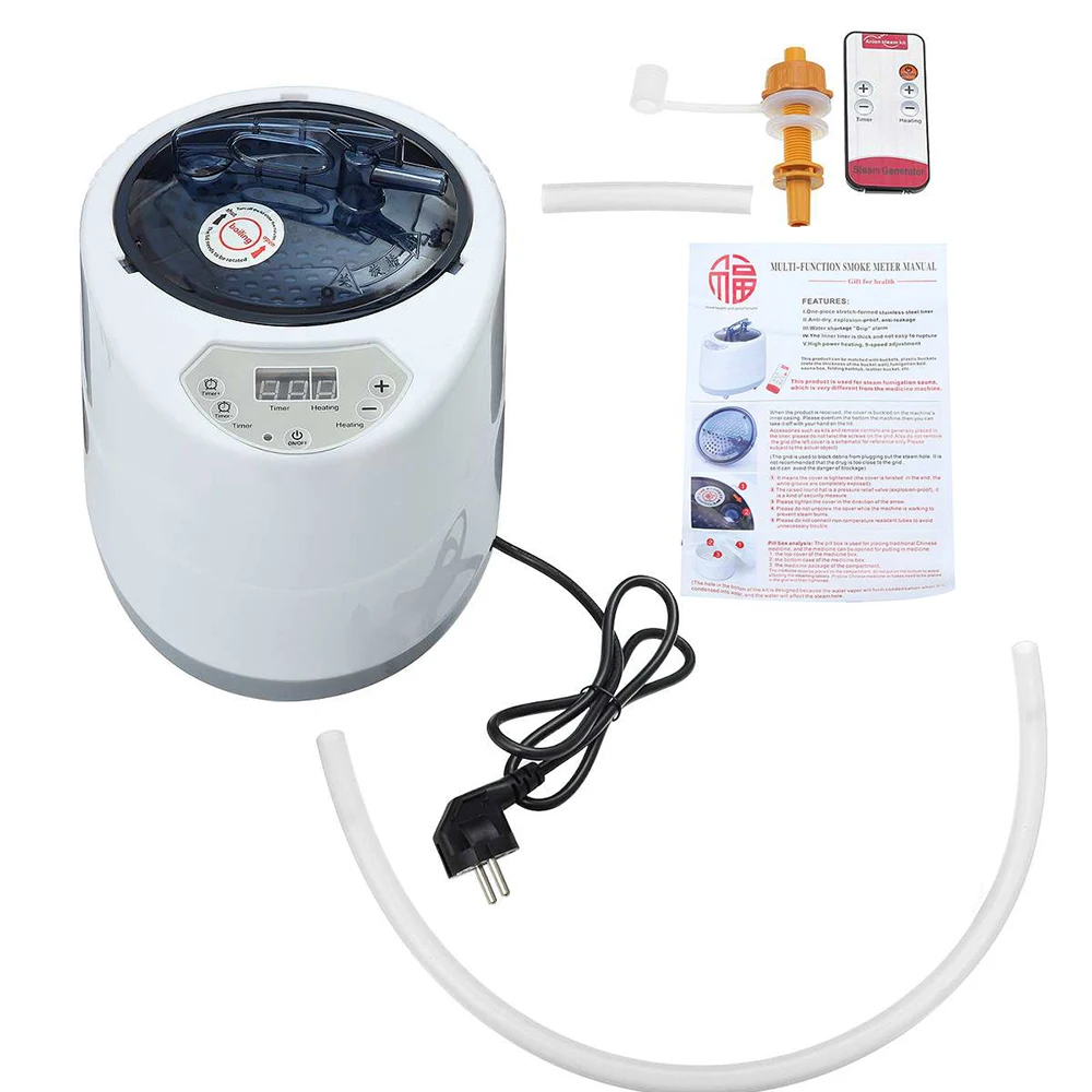 Паровой котел 2 л часы для сауны деревянные бочек большой парогенератор 1000 Вт