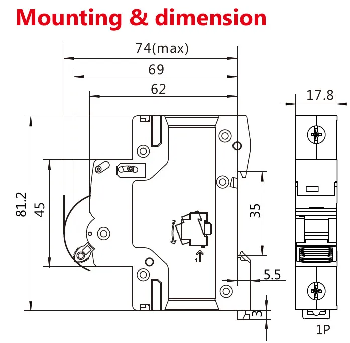 

GEYA GYM9 2P 6KA Breaking Capacity MCB Din Rail Mini Circuit Breaker 6A-63A AC Type Factory Direct Manufacturer