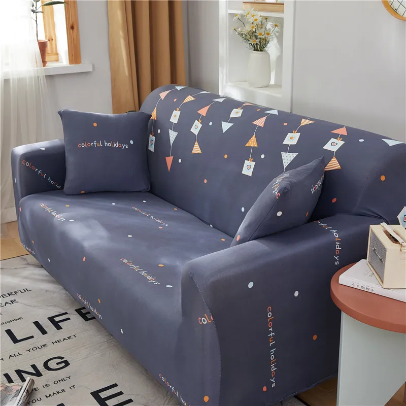 

Printed Stretch Slipcovers Protector Elastic Sofa Covers Couch Cover Arm Chair Cover for Living Room 1/2/3/4-seater/