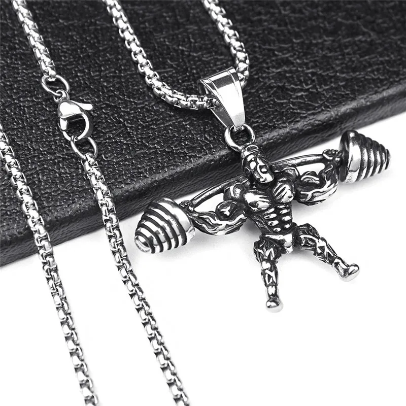 Горячая Распродажа 2021 подвеска &quotтяжелая атлетика&quot ожерелье Фитнес