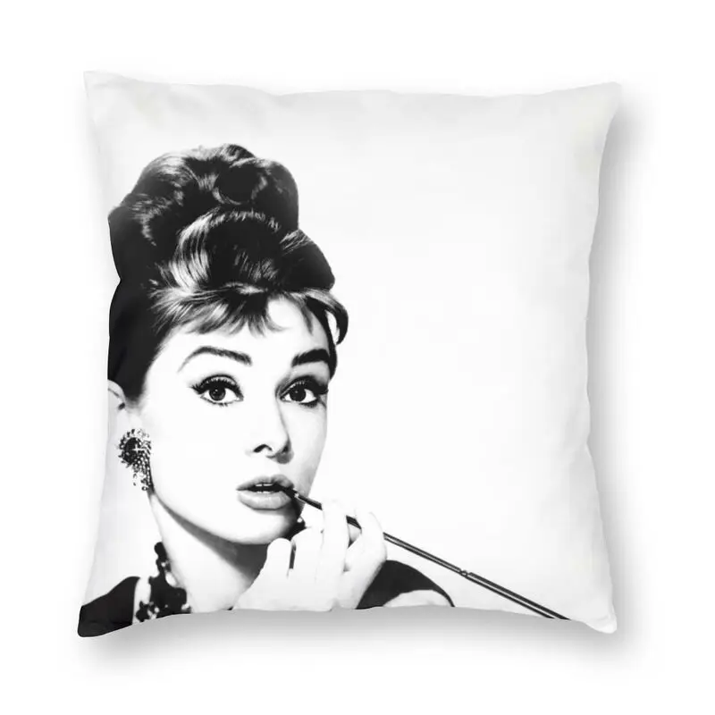 

Nordic Audrey Hepburn Sofa Cushion Cover Soft Throw Pillow Case Home Decorative