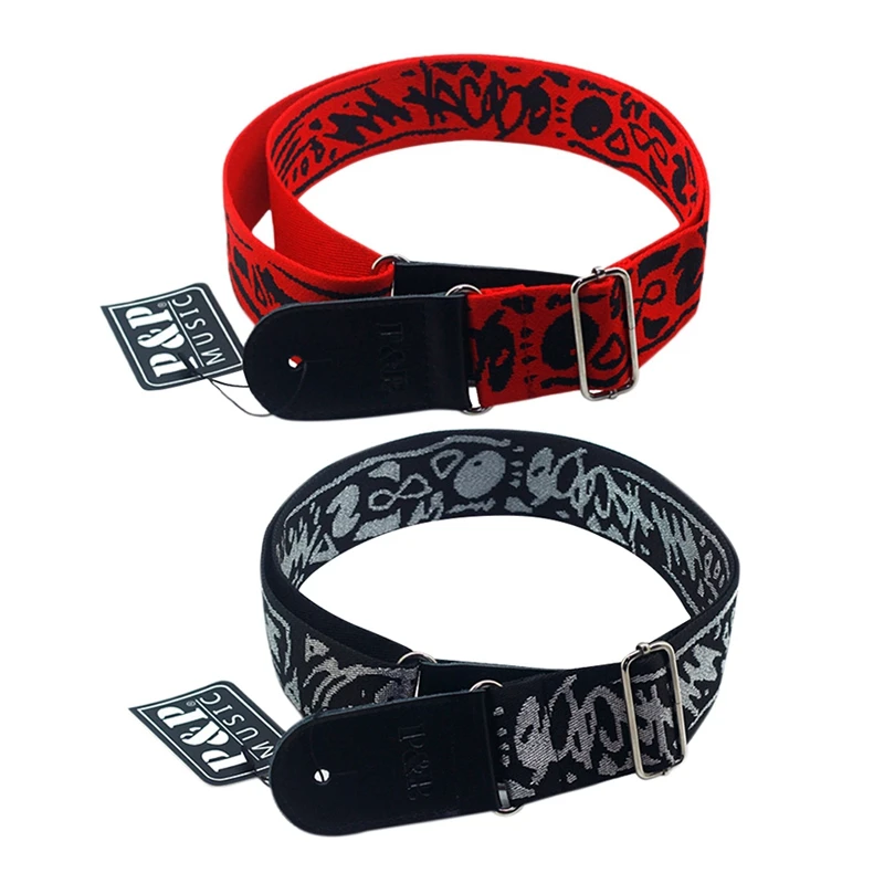 

New P&P Embroidery Acoustic Electric Guitar Strap With Bass Music Hobby