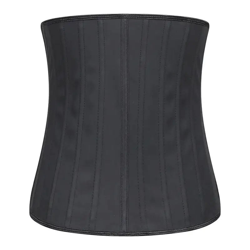 Smooth Waist Trainer Latex Corset Plus Size Shapers 25 Steel Bone with Hooks Tummy Control Slimming Belt Fat Burning Shapewear
