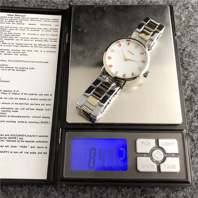 

Fossil- Quartz Wrist Dress Women Watches Silver Bracelet Ladies Watch Stainless Steel Clock Casual Watch