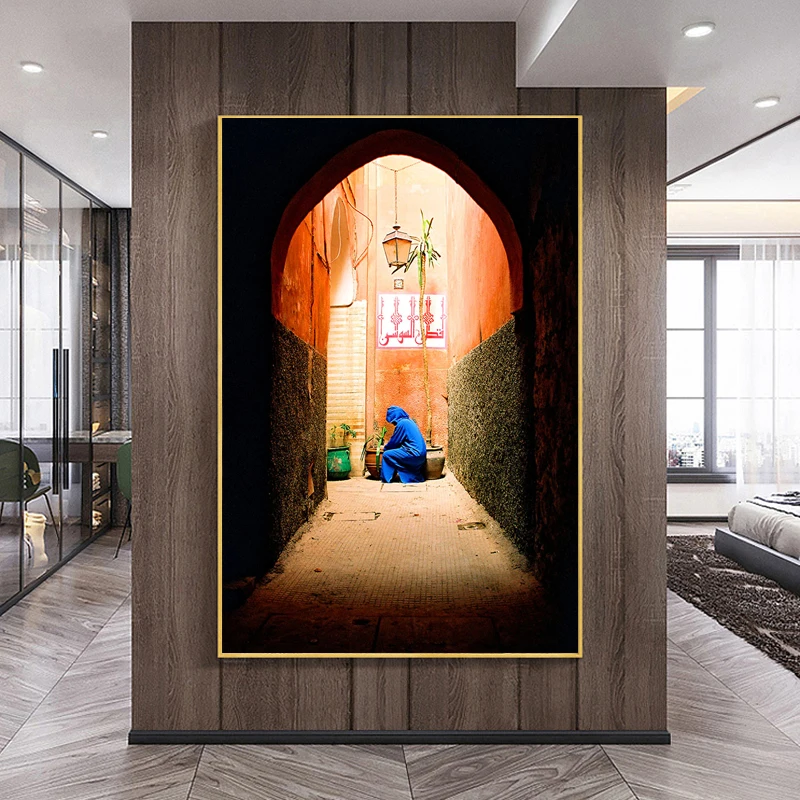 

Modern City Landscape Wall Art Canvas Painting Architecture Travel Poster Print Wall Picture for Living Room Home Decor Cuadros