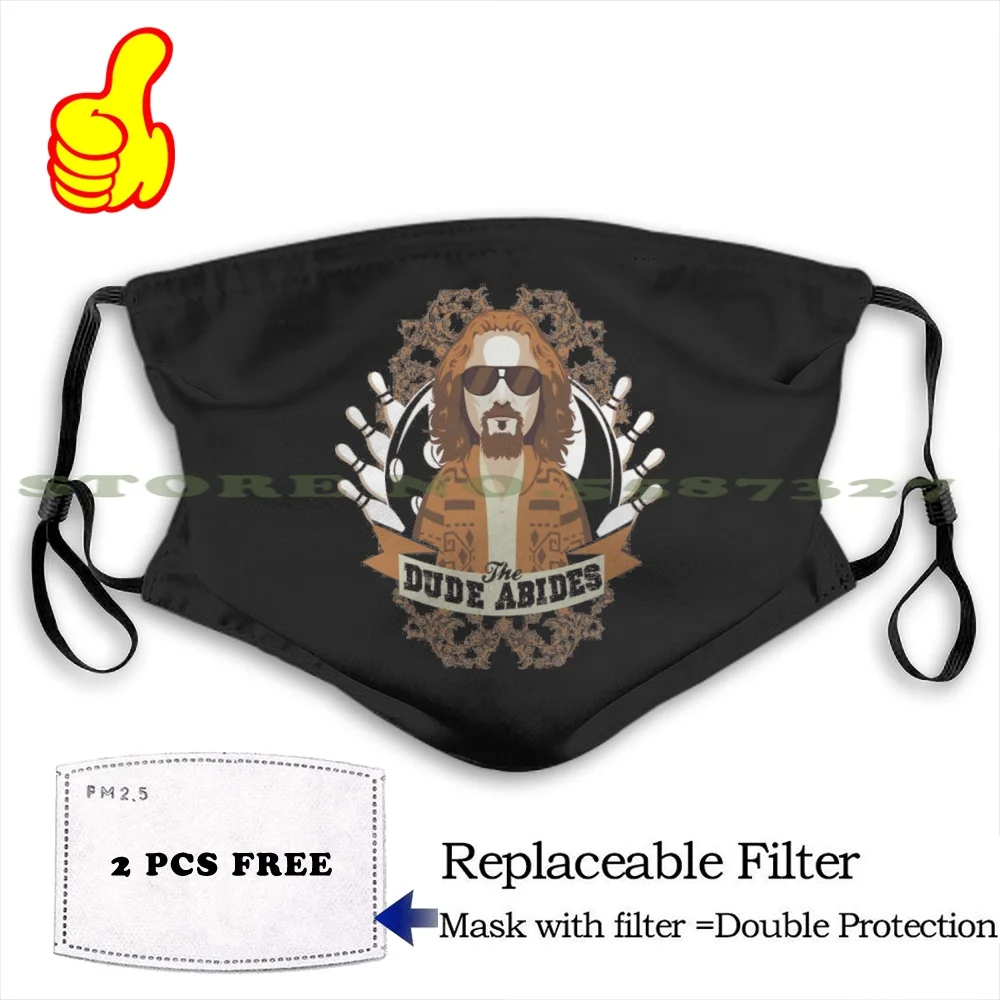 Забавная крутая Тканевая маска для больших лебовских парней Abides Big Lebowski Note Film Tv