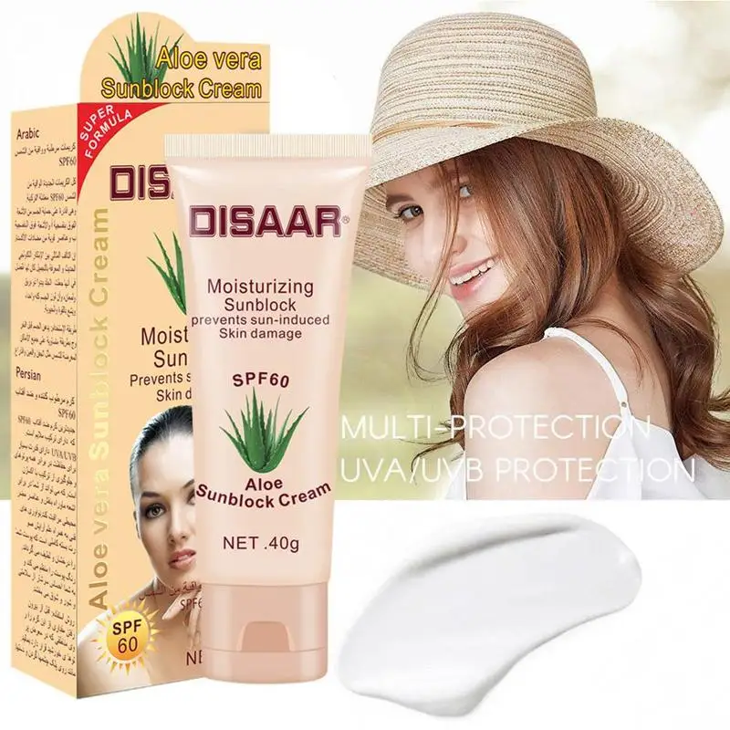 

Aloe Vera Sun Cream Skin Moisturizing Sunscreen Isolation Long Protection Sunscreen Lasting Anti-sweat Concealer Sun L8B7