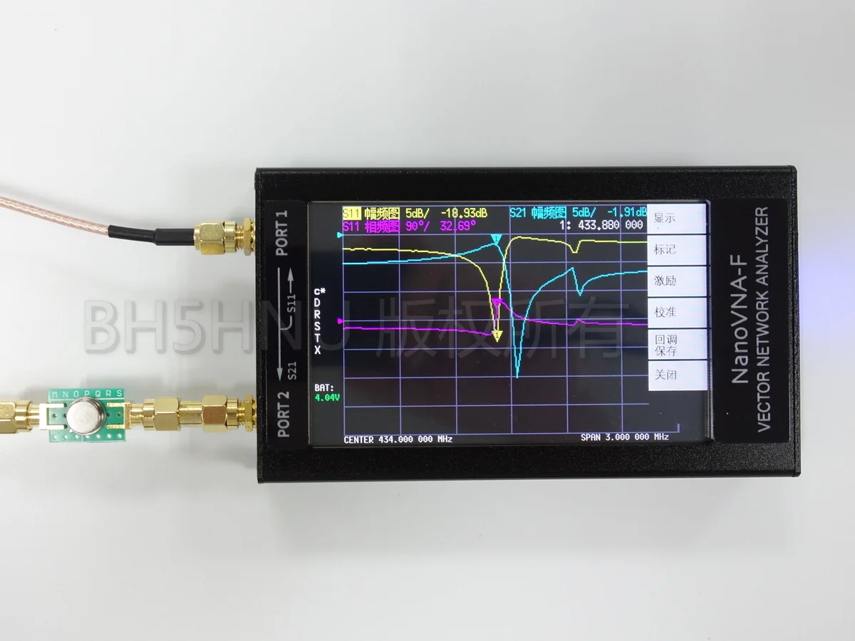 Векторный анализатор сети NanoVNA F VHF/UHF 4 3 дюйма 50 1 ГГц|Детали и аксессуары для