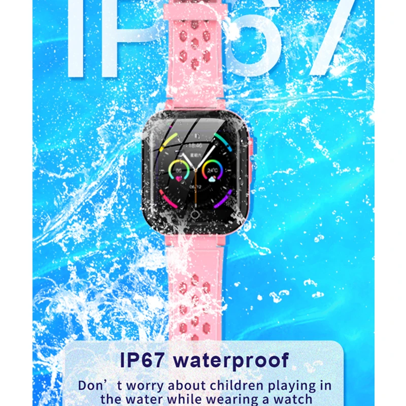 4g kids gps tracker smartwatches remote monitor gps wifi location video call waterproof tracking baby sim smart phone clock t16 free global shipping