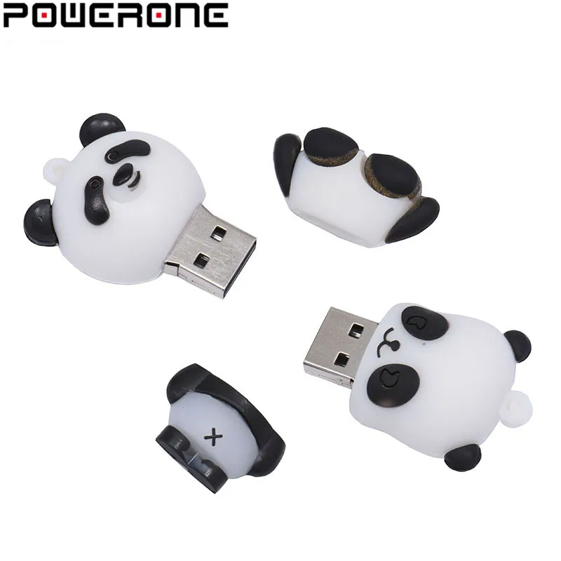 Usb флеш накопитель POWERONE в виде панды 4/8/16/32/64 ГБ|USB флэш-накопители| |