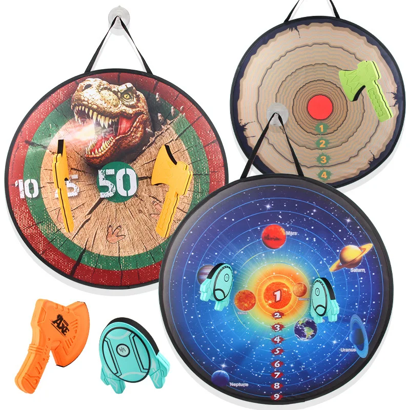 

Party Darts Games Plate Set Sport Double Target Dart Flocking Dartboard Boards Toys for Children Sticky Balls Toys Holiday gift