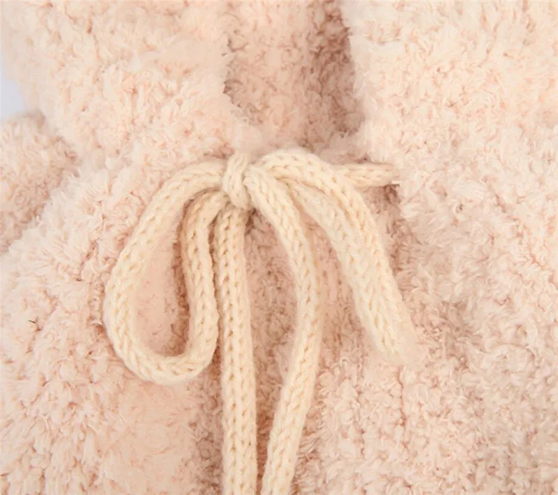 

2019 Baby Knit Short Plush inlayer Hooded Scarf Kid Hat And Scarf Child Winter Warm Protection Ear Hat Girl Boy Cute Pom Pom Cap
