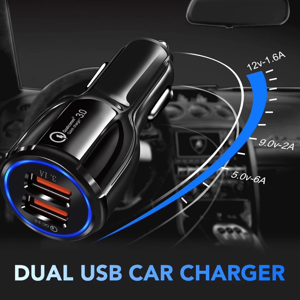 Автомобильное зарядное устройство USB 3 1 А быстрая зарядка для koda Octavia A5 A7 RS Fabia Superb