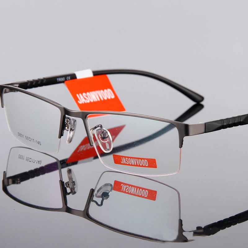 Модная новая деловая мужская оправа для очков плоская зеркальная металлическая