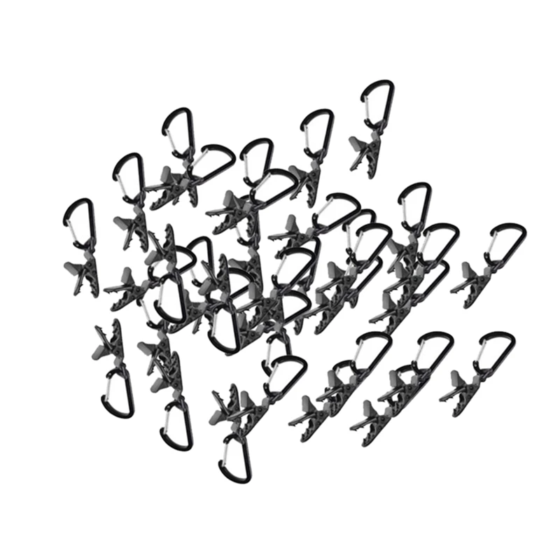 

50PCS Tent Clips Outdoor Camping Awning Tarp Clips for Tent Canopy Hammock Tarpaulin