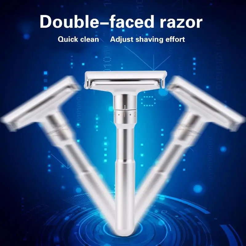 Регулируемая Безопасная бритва и основание для мужской бритвы бритвенный станок