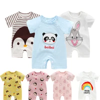 baby romper 2021 summer general boys and girls baby onesies newborn baby clothes cotton comfortable animal cartoon 0 24m