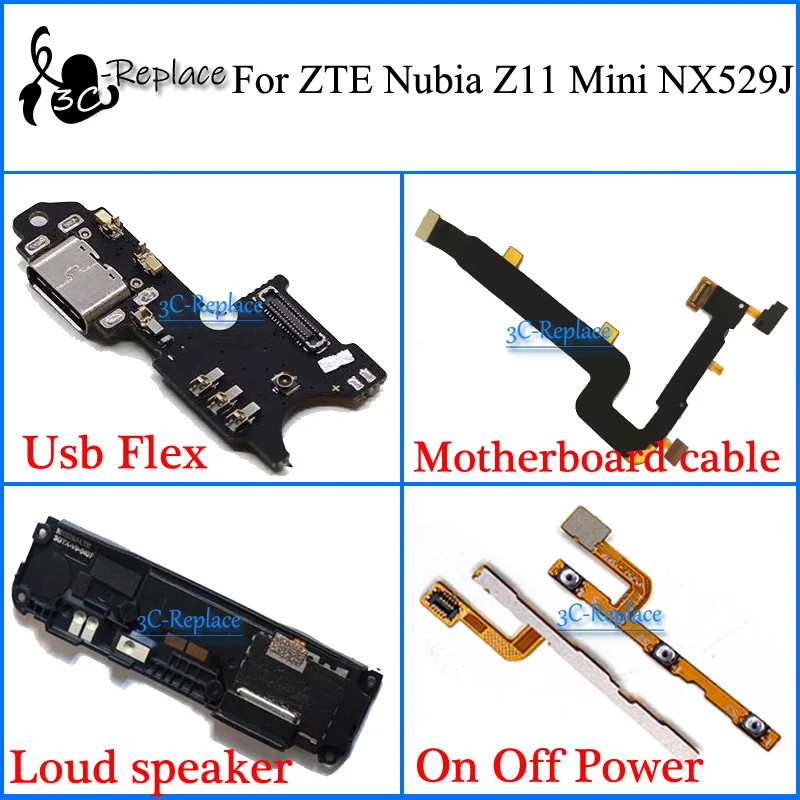 Для ЖК дисплея ZTE Nubia Z11 мини NX529J Usb гибкий кабель материнской платы микрофона