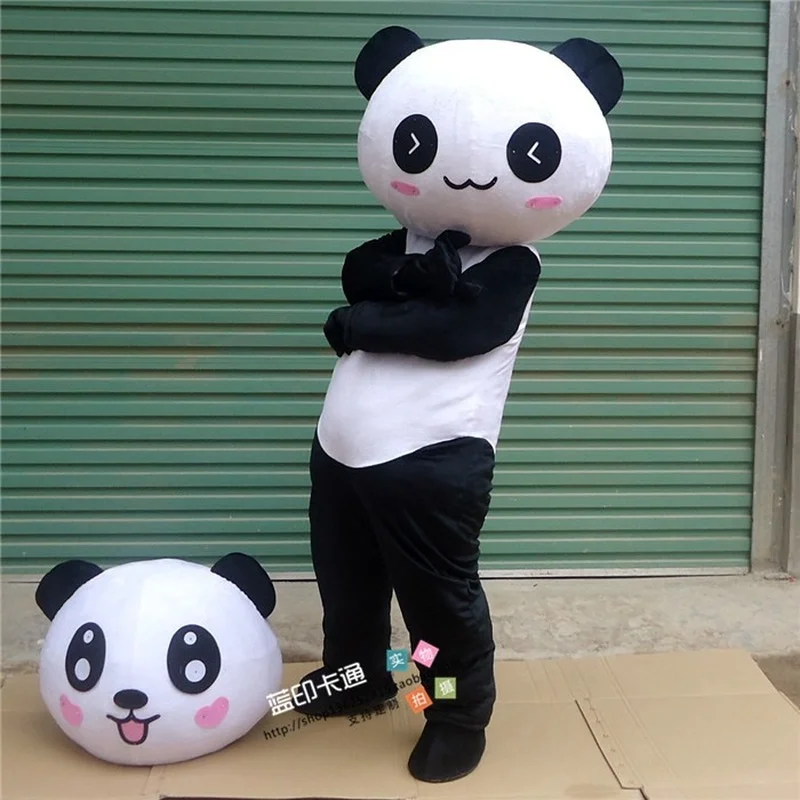 cazar Samuel transferir Disfraz de oso Panda para adultos, mascota de personaje de dibujos  animados, Halloween, Pascua, publicidad, gran oferta|Mascota| - AliExpress
