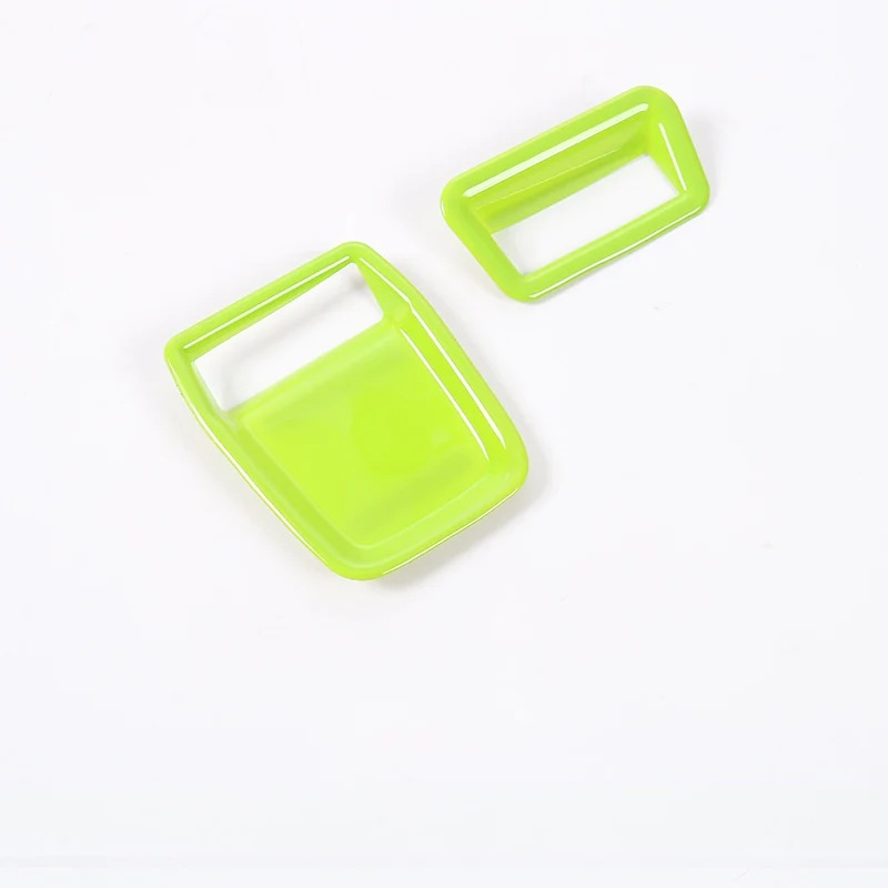 Lsrtw2017 Abs сетка для автомобильного багажника боковые вентиляционные светильник Рама Ручка планки для Jeep Renegade авто аксессуары - Название цвета: green 2