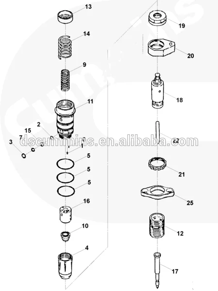 

High quality diesel engine fuel injector 0445120044