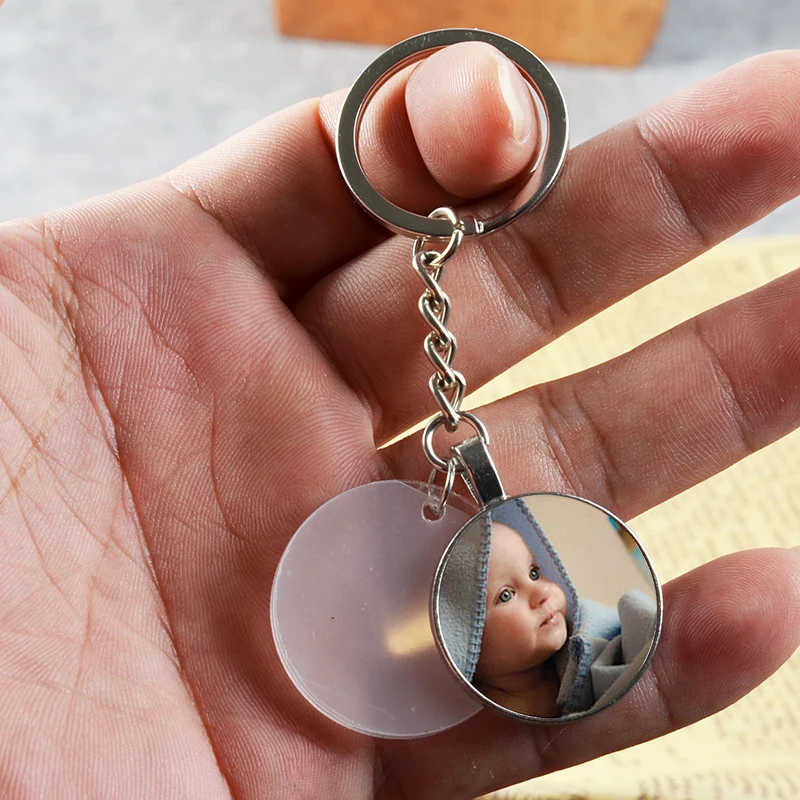 3 см пустой CD и персонализированный фото кулон. Заказной Брелок для вашего