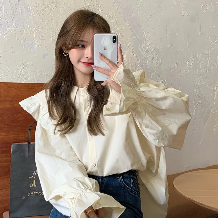 

Женский дизайнерский Свободный Топ в западном стиле с рукавами-колокольчиками