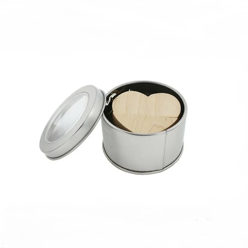 White with box KRY брелок ручка в форме сердца внешний жесткий диск 4 ГБ 8 ГБ 16 ГБ 32 ГБ 64 деревянная Флешка флэш-карта памяти USB2.0 флэш-накопитель - Цвет: White with box