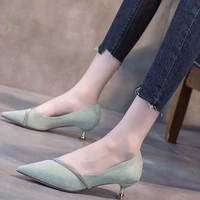 pointed rhinestone fairy single shoes women 3cm small heels sexy 2020 spring and autumn new korean stiletto high heels