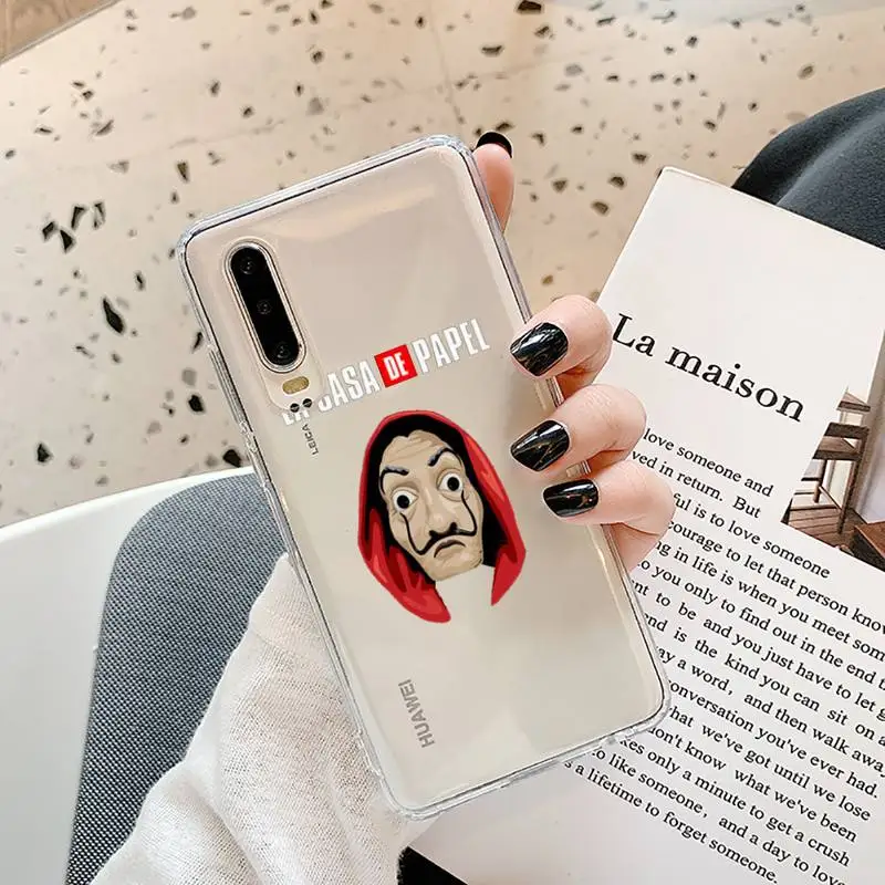 

Money Heist Phone Case Transparent for Samsung A71 S9 10 20 HUAWEI p30 40 honor 10i 8x xiaomi note 8 Pro 10t 11
