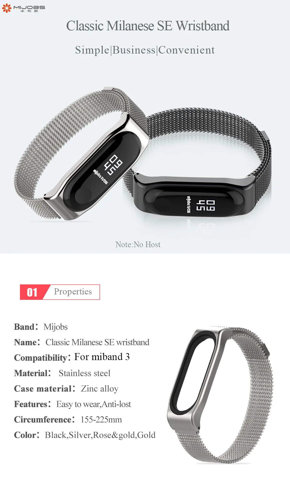 Магнитный mi band 3 ремешок из нержавеющей стали mi band 3 Аксессуары Горячая Распродажа регулируемый ремешок на запястье для xiaomi mi 3 ремешок с 4 цветами