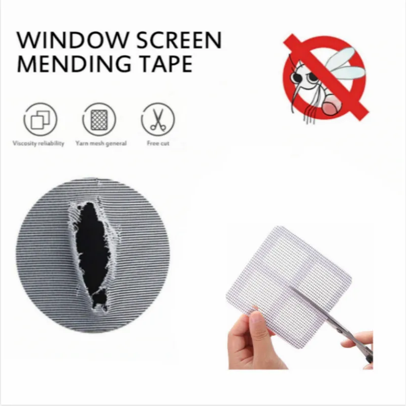 

Window Net Anti-mosquito Mesh Sticky Wires Patch Repair Tape new Screen Window Door Mosquito Netting Patch Repair Broken Hole