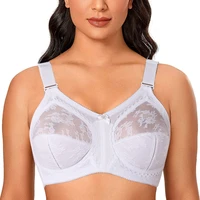white big minimizer bras plus size lace bra women unlined full coverage ultra thin wireless adjusted straps d e f g h i