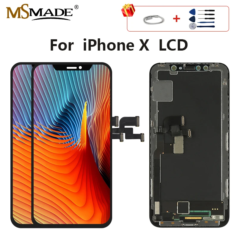 X дисплей для iPhone X XS XR XS MAX ЖК-дисплей с сенсорным экраном дигитайзер Запасные части прошедший тестирование